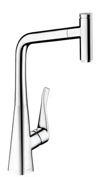 Смеситель для кухни 320 с выдвижным изливом Hansgrohe Metris Select M71 14884000
