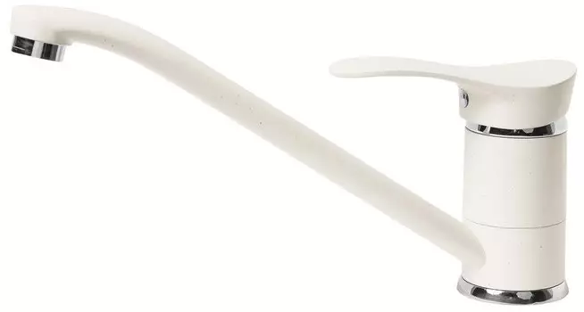 Смеситель для кухни AquaGranitEx белый C-1040(331)