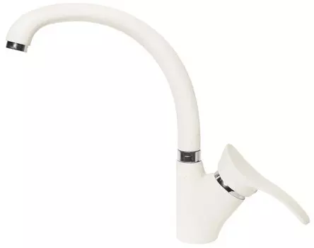 Смеситель для кухни AquaGranitEx белый C-3040(331)