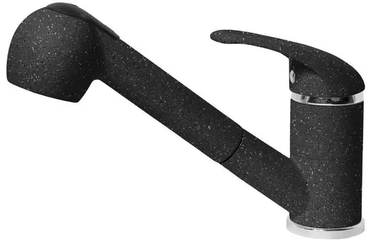 Смеситель для кухни AquaGranitEx черный C-4040(308)