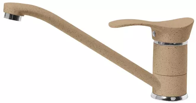 Смеситель для кухни AquaGranitEx песочный C-1040(302)