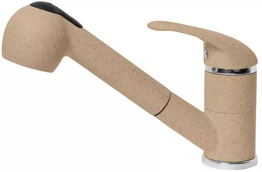 Смеситель для кухни AquaGranitEx песочный C-4040(302)