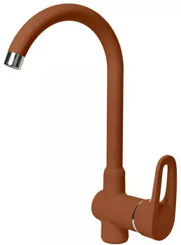 Смеситель для кухни AquaGranitEx терракот C-5035(307)