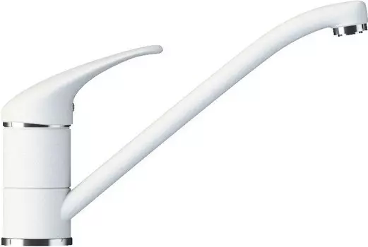 Смеситель для кухни белый Tolero Низкий 694678