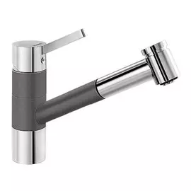 Смеситель для кухни Blanco Tivo-S Хром/Темная скала 518798