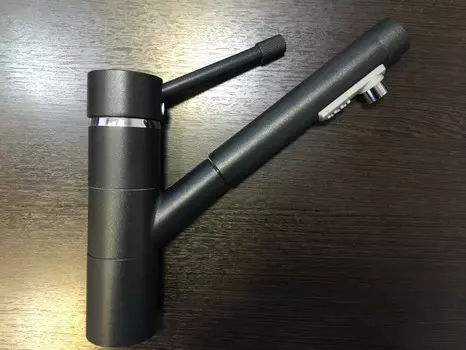 Смеситель для кухни черный металлик Telma Mis57 74