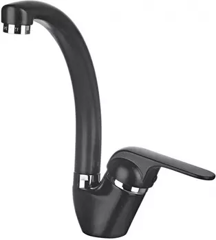 Смеситель для кухни Granula черный 2024bl