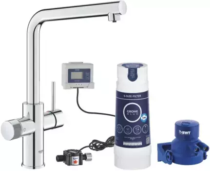 Смеситель для кухни Grohe Blue Pure Minta 30589000 c фильтром, хром