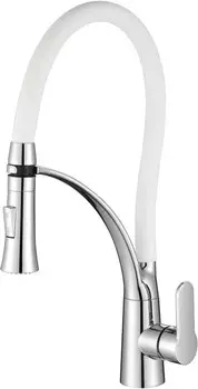 Смеситель для кухни хром/белый Osgard Svanen 47173