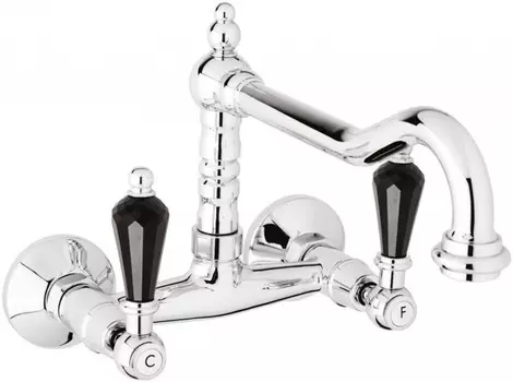 Смеситель для кухни хром, ручки Swarovski Nero Cezares Diamond DIAMOND-LLP-01-Sw-N