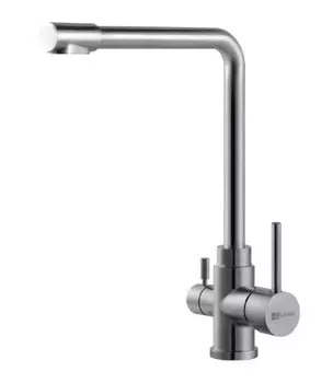 Смеситель для кухни из нержавеющей стали с подключением к фильтру Lemark Expert LM5060S
