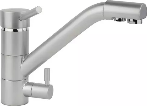 Смеситель для кухни матовый хром Ukinox UM1391 STCR