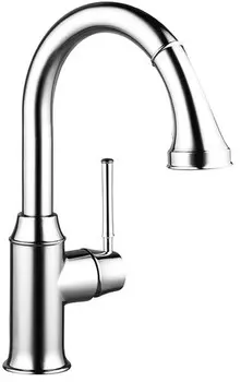 Смеситель для кухни, однорычажный, с выдвижным душем Hansgrohe Talis Classic 14864000