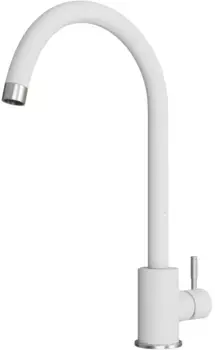 Смеситель для кухни Polygran Альтаир белый хлопок 849006