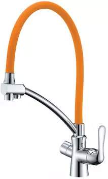 Смеситель для кухни с подключением к фильтру Lemark Comfort LM3070C-Orange