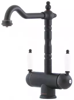 Смеситель для кухни с подключением к фильтру античная бронза Omoikiri Amagasaki-O