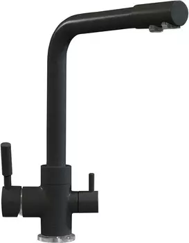 Смеситель для кухни с подключением к фильтру черный Tolero Высокий Дуо 627635