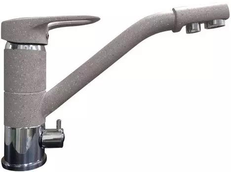 Смеситель для кухни с подключением к фильтру GranFest серый 2624-1