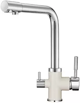 Смеситель для кухни с подключением к фильтру Granula арктик 3015wh