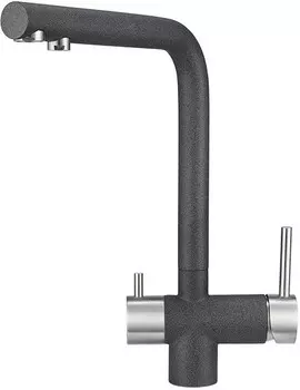 Смеситель для кухни с подключением к фильтру Granula графит 2305bg