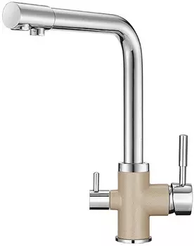 Смеситель для кухни с подключением к фильтру Granula песок 3015sa