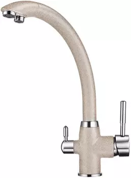 Смеситель для кухни с подключением к фильтру Granula пирит 2167pr