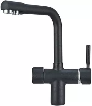 Смеситель для кухни с подключением к фильтру Granula шварц 2088sv