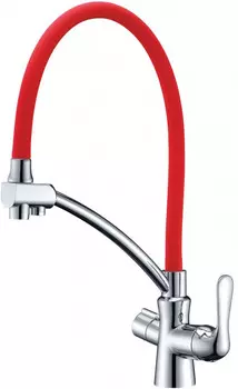 Смеситель для кухни с подключением к фильтру Lemark Comfort LM3070C-Red