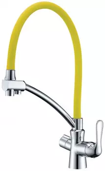 Смеситель для кухни с подключением к фильтру Lemark Comfort LM3070C-Yellow