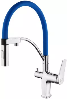 Смеситель для кухни с подключением к фильтру Lemark Comfort LM3074C-Blue