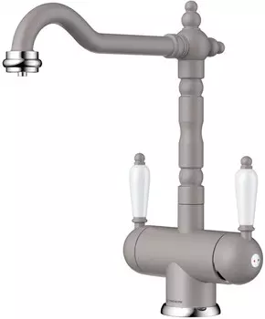Смеситель для кухни с подключением к фильтру Omoikiri Amagasaki-GR ленинградский серый 4994232