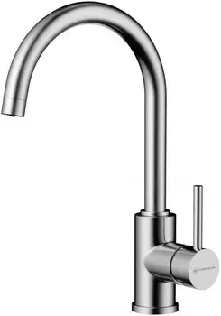 Смеситель для кухни с подключением к фильтру Omoikiri Shinagawa 2 Plus-BN нержавеющая сталь 4994339