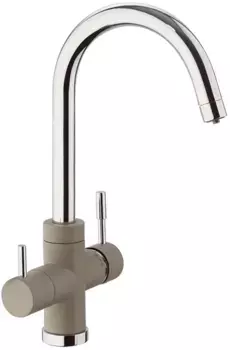 Смеситель для кухни с подключением к фильтру Paini Cox Granite Truffle 7872643CR3V11L2KM