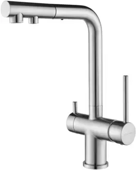 Смеситель для кухни с подключением к фильтру Paulmark Serpentine Se213222-NI