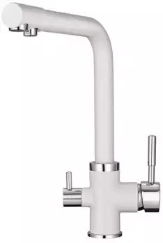 Смеситель для кухни с подключением к фильтру Point белый PN3103W