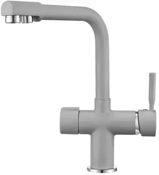 Смеситель для кухни с подключением к фильтру Point серый PN3104AL
