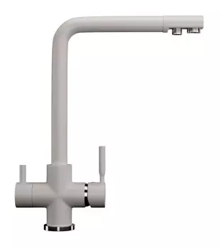 Смеситель для кухни с подключением к фильтру Ulgran белый U-016-331