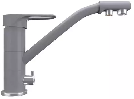 Смеситель для кухни с подключением к фильтру Ulgran бетон UQ-010-05