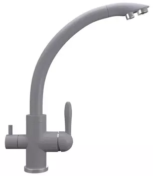 Смеситель для кухни с подключением к фильтру Ulgran бетон UQ-017-05