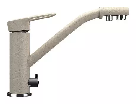 Смеситель для кухни с подключением к фильтру Ulgran бежевый U-010-328