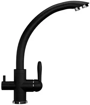 Смеситель для кухни с подключением к фильтру Ulgran черный U-017-308