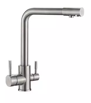 Смеситель для кухни с подключением к фильтру Ulgran нержавеющая сталь U-016-304