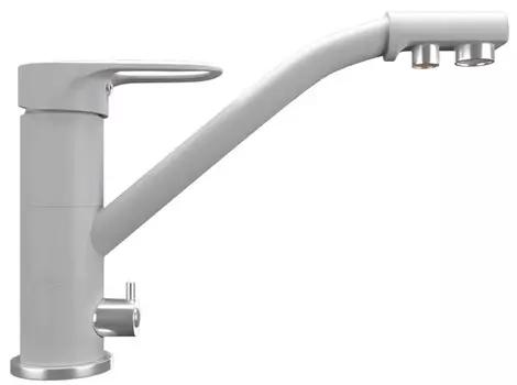 Смеситель для кухни с подключением к фильтру Ulgran платина UQ-010-04