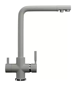 Смеситель для кухни с подключением к фильтру Ulgran серый U-016-310