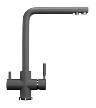 Смеситель для кухни с подключением к фильтру Ulgran темно-серый U-016-309