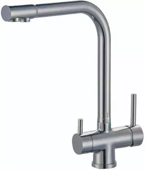 Смеситель для кухни с подключением к фильтру Zorg Sanitary ZR 348 YF NICKEL