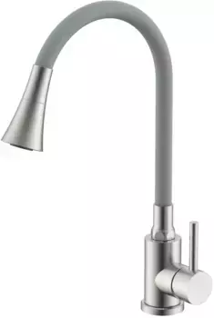 Смеситель для кухни Splenka S201.4307.05 с гибким изливом, сатин