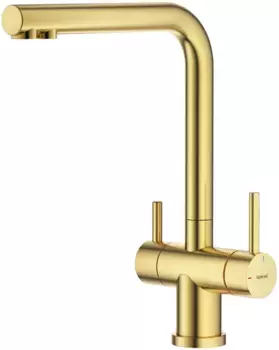 Смеситель для кухни Splenka S70.61.03 с подключением к фильтру, золотой матовый
