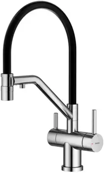 Смеситель для кухни Splenka S70.62.05 с подключением к фильтру, гибким изливом, сатин