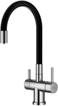 Смеситель для кухни Splenka S70.64.05 с подключением к фильтру, гибким изливом, сатин